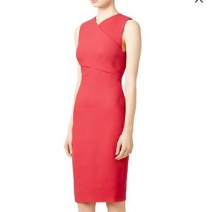Berry Red Crossover Dress